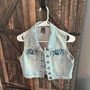Light Blue Denim Vest